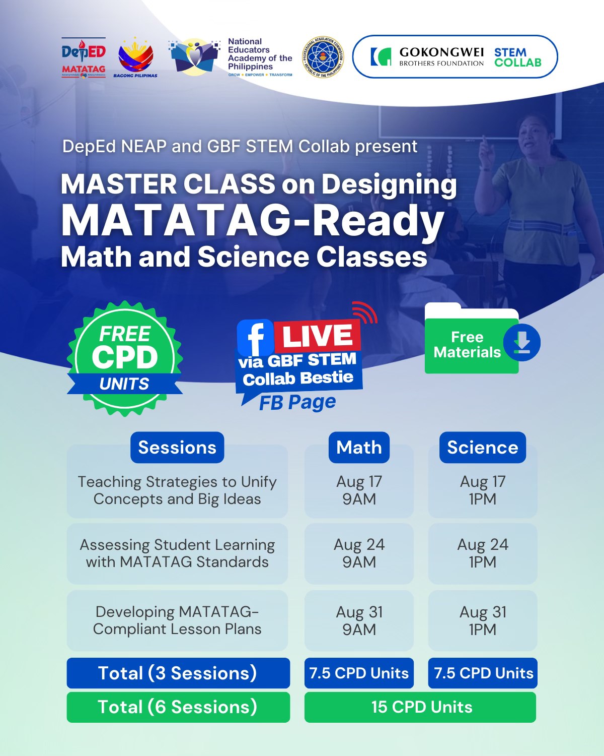 Master Class on Designing MATATAG-Ready Math & Science Classes